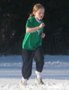 One of our junior athletes competing in the February 2009 Cross Country Time Trial.