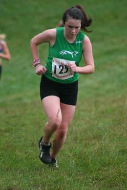 One our young athletes working up the hill at Ascott-under-Wychwood in the opening fixture of the 2009/10 Oxford Mail League.